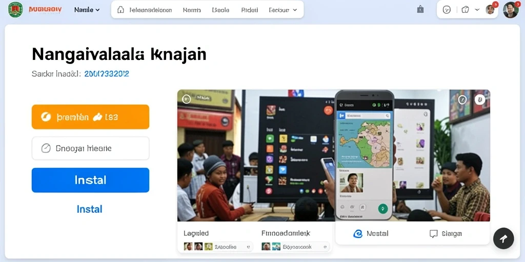Tampilan awal yang menarik dan mudah dinavigasi.