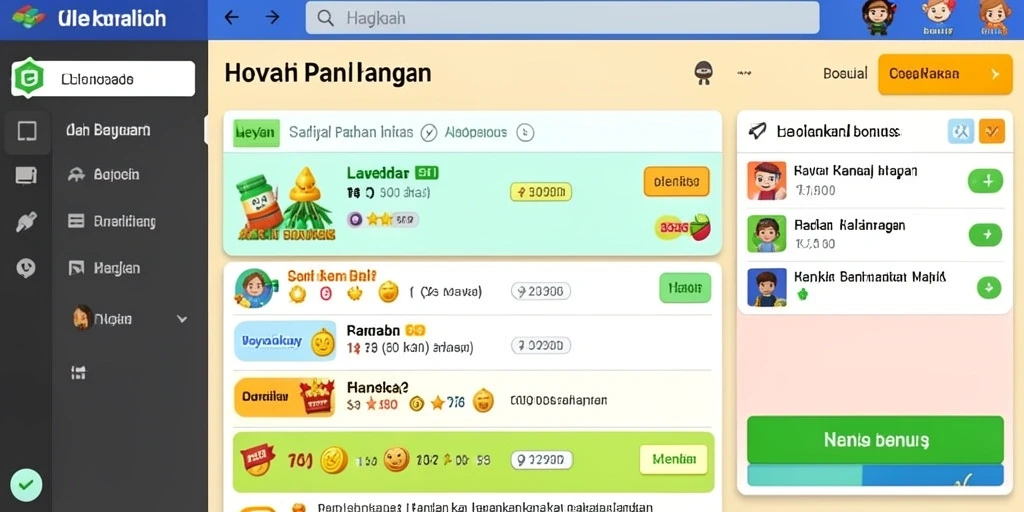 Tampilan awal RP8 yang menarik dan interaktif.